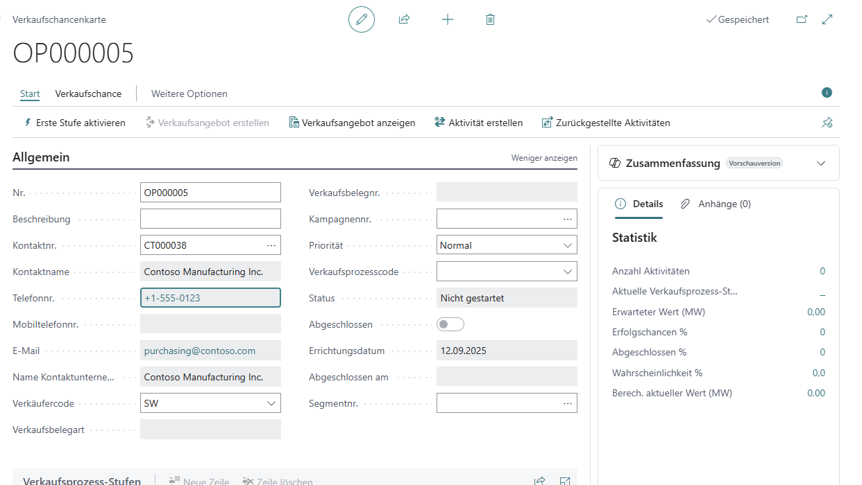 Opportunity Conversion